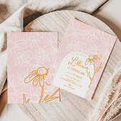 Cute Daisy Birthday Party Invitation Kaart