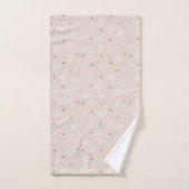 Cute Daisy Floral Blossoms & Greenery Girl Nursery (Serviette à main)