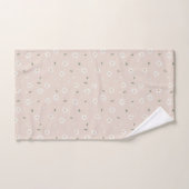 Cute Daisy Floral Blossoms & Greenery Girl Nursery (Serviette à main)