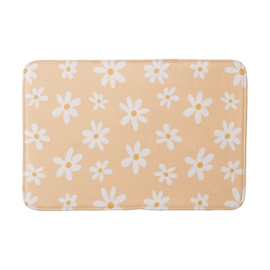 Cute Daisy Flower Pattern Badmat (Voorkant)