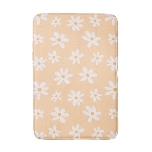 Cute Daisy Flower Pattern Badmat (Voorkant Verticaal)