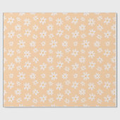 Cute Daisy Flower Pattern Cadeaupapier (Vlak)