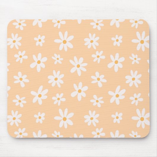 Cute Daisy Flower Pattern Muismat (Voorkant)