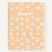 Cute Daisy Flower Pattern Notitieboek (Voorkant)