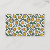 Cute Daisy Flower Pattern Visitekaartje (Achterkant)