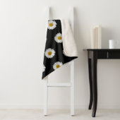 Cute Daisy Flowers met naam Sherpa Deken (In situ)