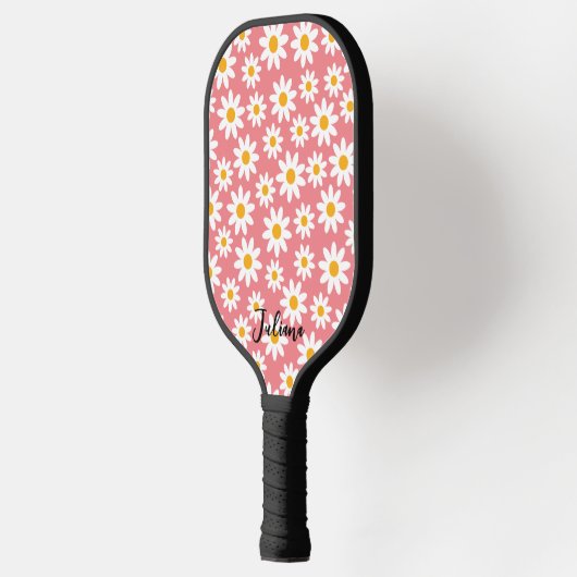 Cute Daisy Pattern Custom Pickleball Paddle (Links)