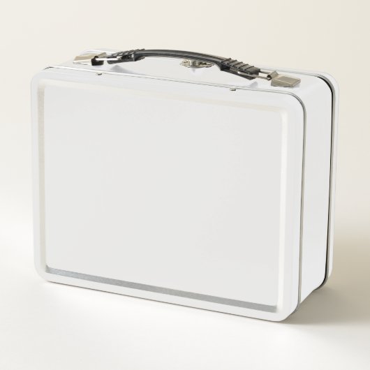 Cute Daisy Pattern on Sage Metal Lunch Box (Achterkant)