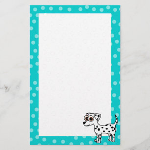 Cute Dalmatian Cartoon Spotted Stationery Briefpapier