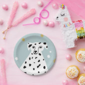 Cute Dalmatian Dog Abstracte illustratie Birthday Papieren Bordje (Feest)