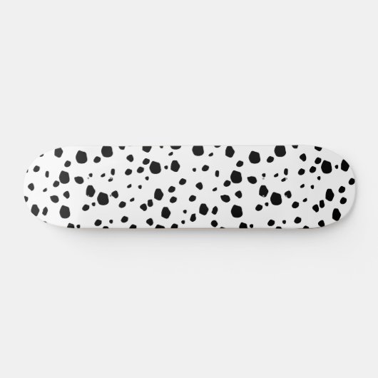 Cute Dalmatian Dog Animal Print Pattern Skateboard (Horizontaal)