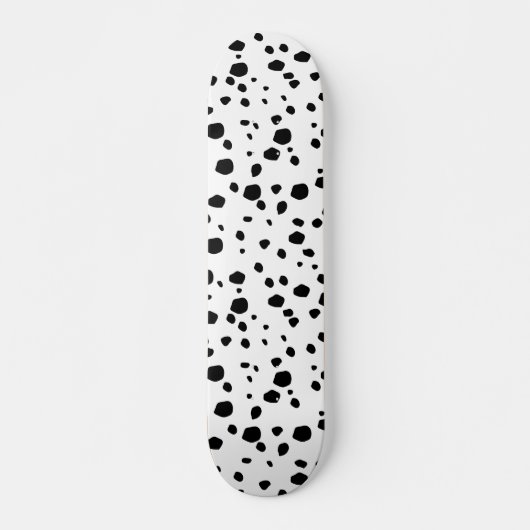 Cute Dalmatian Dog Animal Print Pattern Skateboard (Voorkant)
