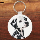 Cute Dalmatian Dog Sleutelhanger (Voorkant)