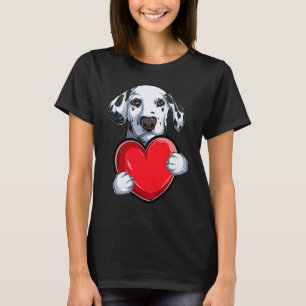 Cute Dalmatian Valentijnsdag Dog Dalmatian T-shirt