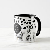 Cute Dalmatians Black & White Happy Spots Mok (Voorkant rechts)