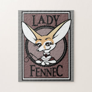 CUTE DAME FENNEC FOX PUZZLE