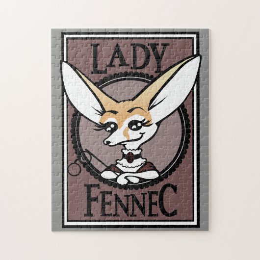 CUTE DAME FENNEC FOX PUZZLE (Vertical)