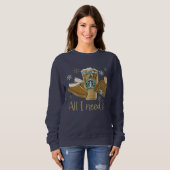 Cute Dames Winter Sweatshirt (Voorkant volledig)