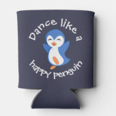 Cute Dance als een Happy Penguin Blikjeskoeler (Achterkant)