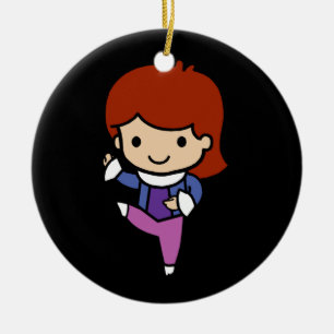 Cute Dancer, jazz / ballet Keramisch Ornament