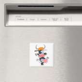 Cute Dancing Cartoon Koe Magnet Magneet (Insitu (Vaatwasser))