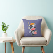 Cute Dancing Cartoon Koe Pillow Kussen (Stoel)
