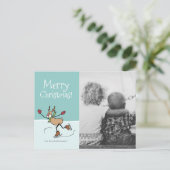 Cute Dancing Reindee - Carte postale de Noël (Debout devant)