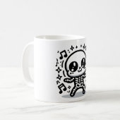 Cute Dancing Skeleton Halloween Mug Kawaii Éffraya (Devant gauche)