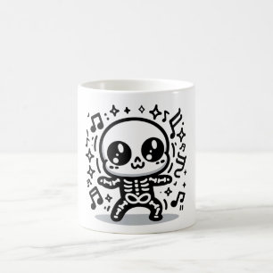 Cute Dancing Skeleton Halloween Mug Kawaii Éffraya