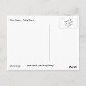 Cute Dancing Teddy Bears Briefkaart (Achterkant)