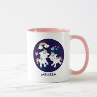 Cute Dancing Unicorns Magical Rainbow & Stars