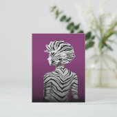 Cute Dancing Zebra Canvas Kaart (Staand voorkant)