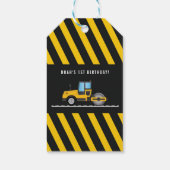 Cute Dankjewel Geschenken Labels Construction Kind Cadeaulabel (Achterkant)