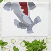 Cute DansCartoon Wolf Kitchen Towel Theedoek (Gevouwen)