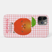 Cute dansend apple cartoon illustratie Case-Mate iPhone case (Achterkant (horizontaal))