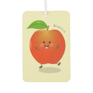 Cute dansend apple cartoon illustratie luchtverfrisser