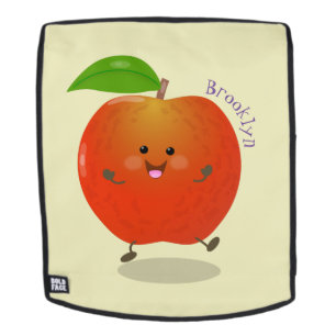 Cute dansend apple cartoon illustratie rugtassen