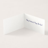 Cute Dansende Penguins Kerstmis Kaart (Binnen)