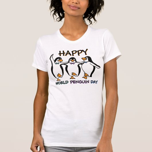 Cute Dansende Penguins T-shirt (Voorkant)