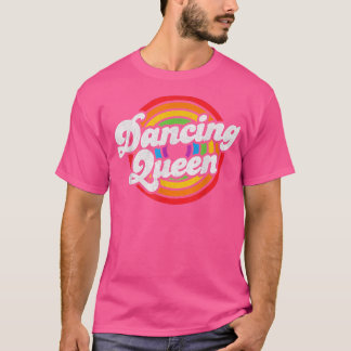 Cute Danser Queen Roller Disco Outfit 70s Costume T-shirt