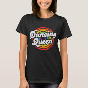Cute Danser Queen Roller Disco Outfit 70s Costume T-shirt