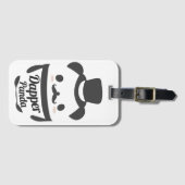 Cute Dapper Panda Wearing Top Hat Bagagelabel (Voorkant (horizontaal))