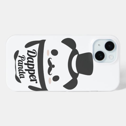 Cute Dapper Panda Wearing Top Hat Case-Mate iPhone Case (Achterkant (horizontaal))