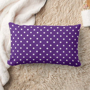 Cute Dark Paarse Polka Dots Pattern Kussen