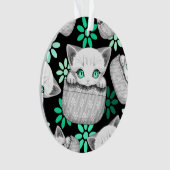 Cute de chat et pointe joueuse à partir d'une poch (devant)