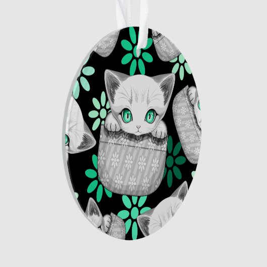 Cute de chat et pointe joueuse à partir d'une poch (devant)