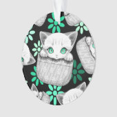 Cute de chat et pointe joueuse à partir d'une poch (devant)