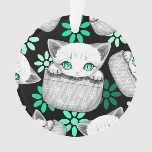 Cute de chat et pointe joueuse à partir d'une poch (devant)