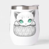 Cute de chat et pointe joueuse à partir d'une poch (Gauche)