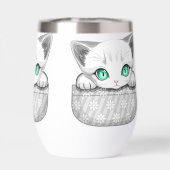 Cute de chat et pointe joueuse à partir d'une poch (Arrière)